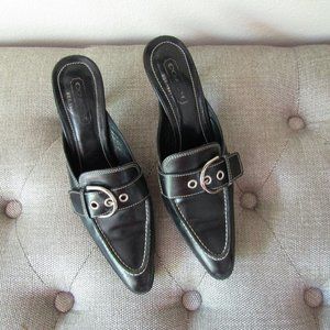 Coach Judie Kitten Heel Mules 6.5B